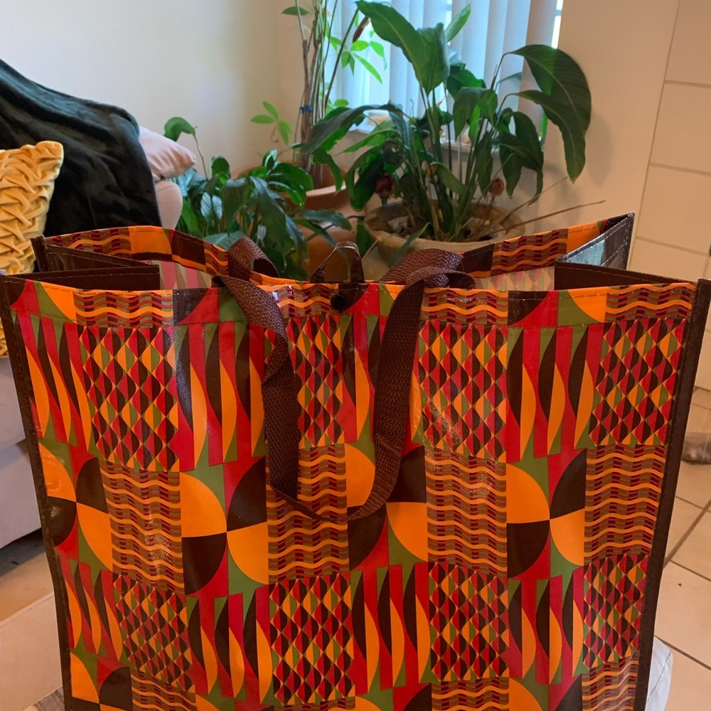 Michael's African Print Tote Bag - Picture 10 of 10
